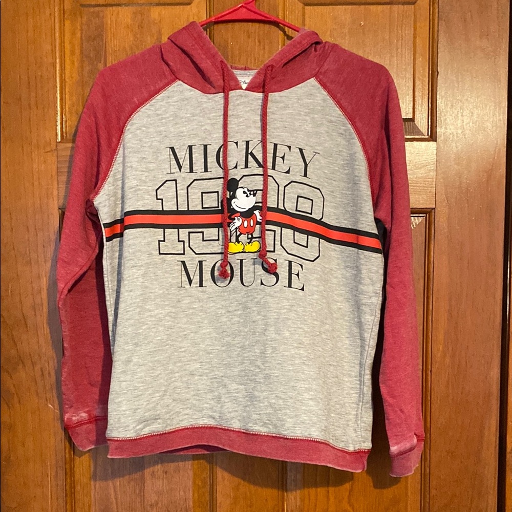 Disney Mickey Mouse Grey & Red Hoodie